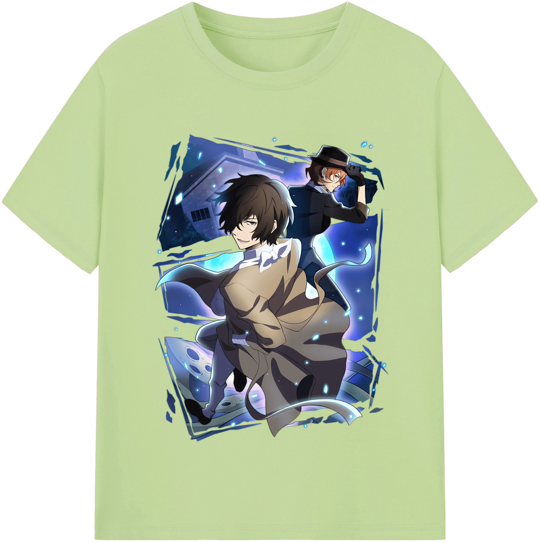 （画像用） 文豪ストレイドッグス Bungo Stray Dogs 綿100％半袖Tシャツ（フロントプリント）